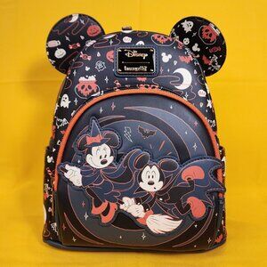 Loungefly Disney Mickey & Minnie Halloween Ears Glow-in-the-Dark Mini Backpack
